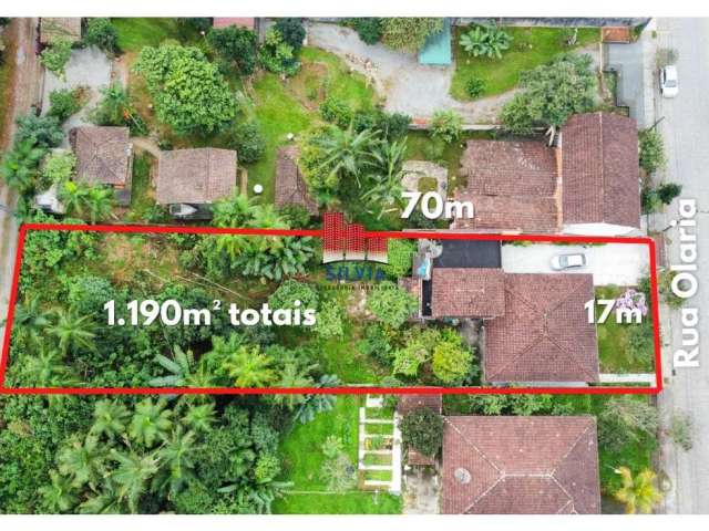 Terreno com 1.190m² com Alto Potencial Construtivo no Bairro Floresta em Joinville/SC.