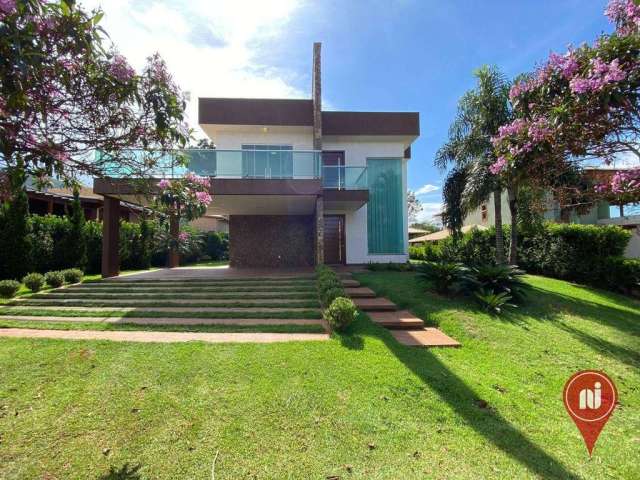 Casa de alto padrão com 4 dormitórios à venda, 456 m² por R$ 1.700.000 - Condomínio Serra dos Bandeirantes - Mário Campos/MG