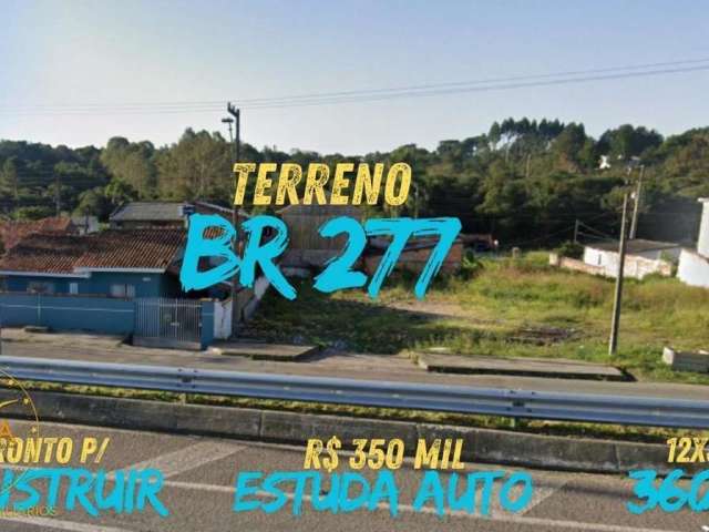 Terreno à Venda em Curitiba | Região Metropolitana | BR 277 | Borda do Campo | SJP 360m²