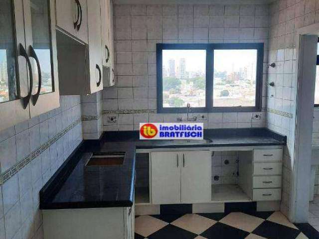 Apartamento com 3/1 suíte e 2 vagas, 104 m² por R$ 4.547/mês - Mooca