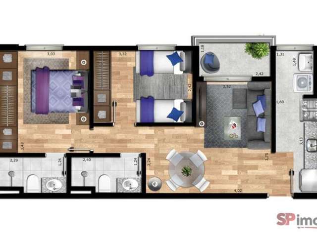 Apartamento com 2 quartos à venda no Parada Inglesa, São Paulo , 55 m2 por R$ 530.000