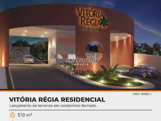 Terreno, à venda, Vitória Régia Residencial, Ondas - Piracicaba