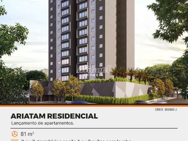 Apartamento, à venda, 3 quartos, Residencial Ariatam, Alemães - Piracicaba