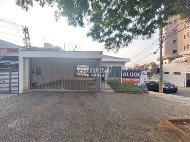 Casa Comercial, para aluguel, 4 quartos, Cidade Alta - Piracicaba