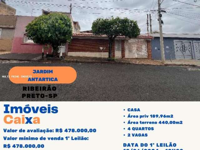 Casa para Venda em Ribeirão Preto, Jardim Antártica, 4 dormitórios, 3 banheiros, 2 vagas