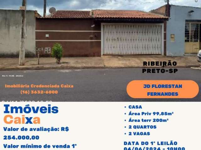 Casa para Venda em Ribeirão Preto, Jardim Florestan Fernandes, 2 dormitórios, 2 banheiros, 2 vagas