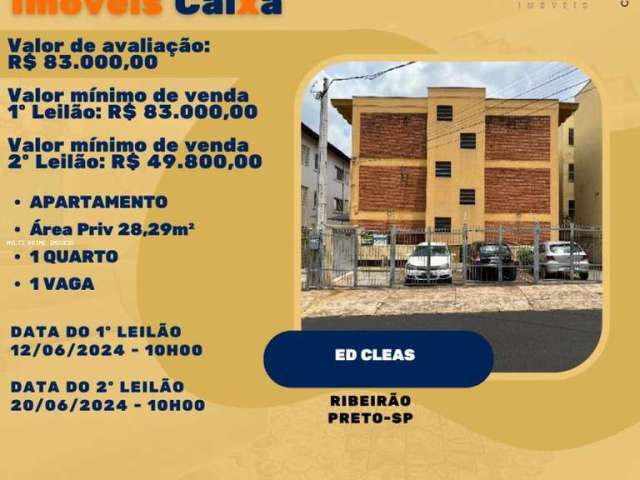 Apartamento para Venda em Ribeirão Preto, Jardim Paulista, 1 dormitório, 1 banheiro, 1 vaga