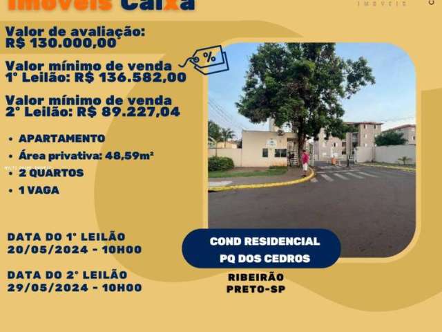 Apartamento para Venda em Ribeirão Preto, Parque Ribeirão Preto, 2 dormitórios, 1 banheiro, 1 vaga