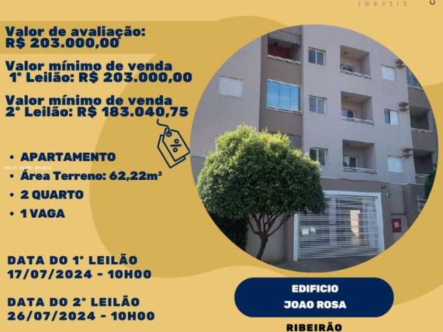 Apartamento para Venda em Ribeirão Preto, Residencial e Comercial Palmares, 2 dormitórios, 1 banheiro, 1 vaga