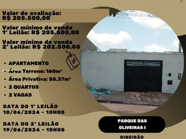 Casa para Venda em Ribeirão Preto, Parque das Oliveiras, 2 dormitórios, 1 banheiro, 2 vagas