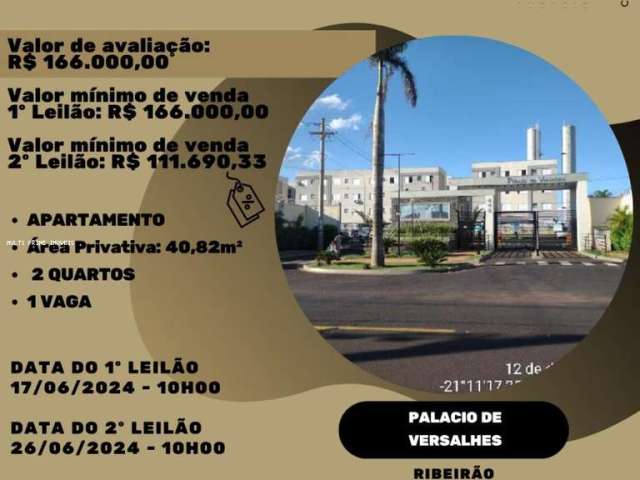 Apartamento para Venda em Ribeirão Preto, Reserva Real, 2 dormitórios, 1 banheiro, 1 vaga