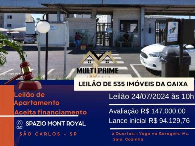 Apartamento para Venda em São Carlos, Distrito Industrial Miguel Abdelnur, 2 dormitórios, 2 banheiros, 1 vaga