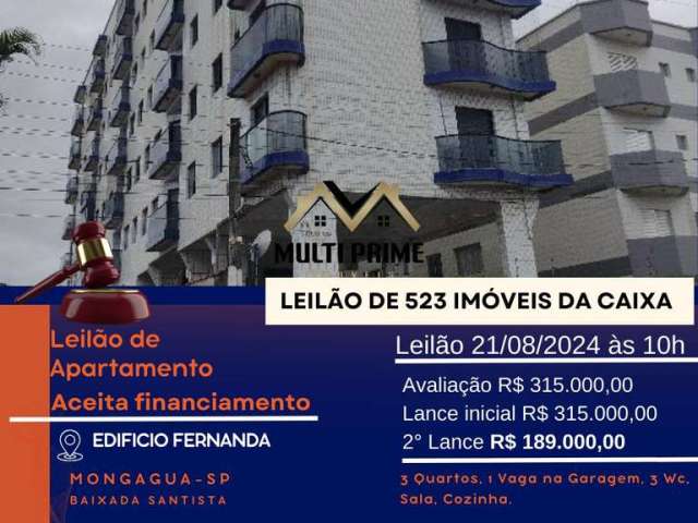 Apartamento para Venda em Mongaguá, BALNEARIO SANTA EUGE, 3 dormitórios, 3 banheiros, 1 vaga