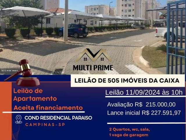 Apartamento para Venda em Campinas, JARDIM DO LAGO, 2 dormitórios, 1 banheiro, 1 vaga