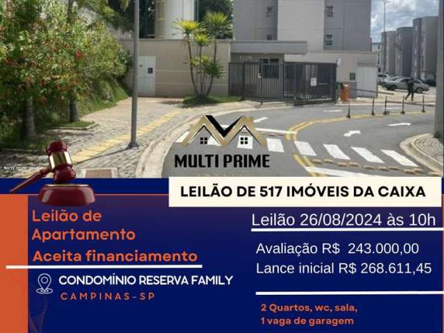 Apartamento para Venda em Campinas, Jardim São Gabriel, 2 dormitórios, 1 banheiro, 1 vaga