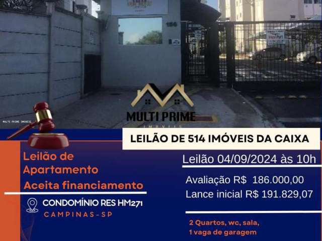 Apartamento para Venda em Campinas, PARQUE UNIVERSITARIO DE VIRACOPOS, 2 dormitórios, 1 banheiro, 1 vaga