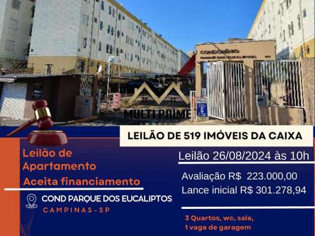 Apartamento para Venda em Campinas, Vila Padre Manoel de Nóbrega, 3 dormitórios, 1 banheiro, 1 vaga