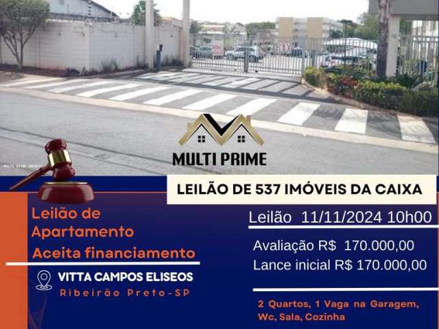 Apartamento para Venda em Ribeirão Preto, Campos Elíseos, 2 dormitórios, 1 banheiro, 1 vaga