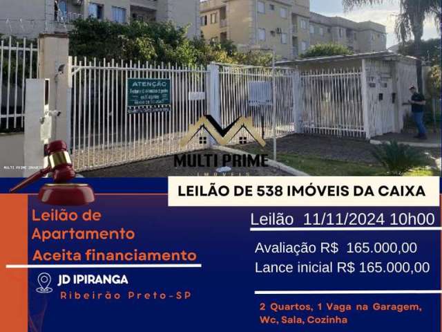 Apartamento para Venda em Ribeirão Preto, Ipiranga, 2 dormitórios, 1 banheiro, 1 vaga