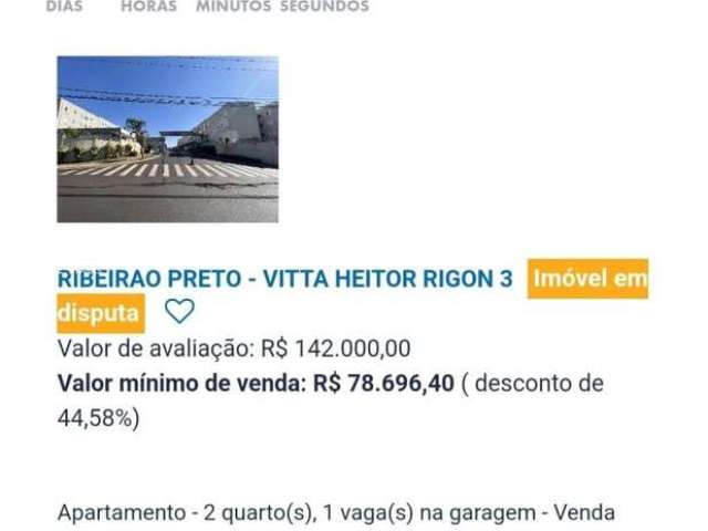 Apartamento para Venda em Ribeirão Preto, Jardim Heitor Rigon, 2 dormitórios, 1 banheiro, 1 vaga