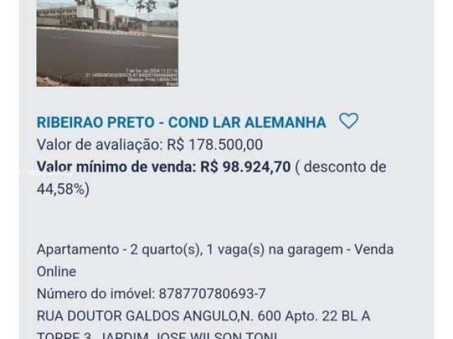 Apartamento para Venda em Ribeirão Preto, Jardim Doutor Paulo Gomes Romeo, 2 dormitórios, 1 banheiro, 1 vaga