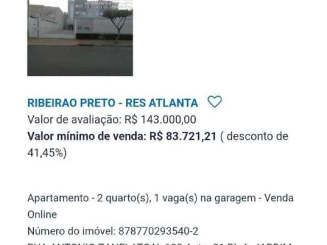 Apartamento para Venda em Ribeirão Preto, Jardim Zara, 2 dormitórios, 1 banheiro, 1 vaga