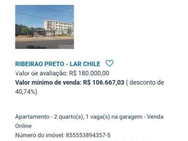 Apartamento para Venda em Ribeirão Preto, Conjunto Habitacional Jardim das Palmeiras, 2 dormitórios, 1 banheiro, 1 vaga