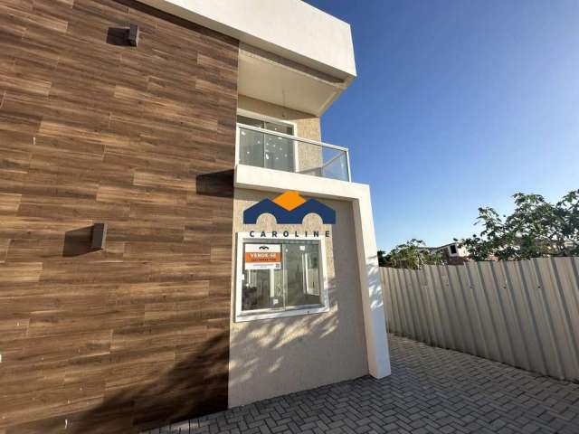 Duplex frente Lagoa de Figueira com 2 suítes - Recém construído