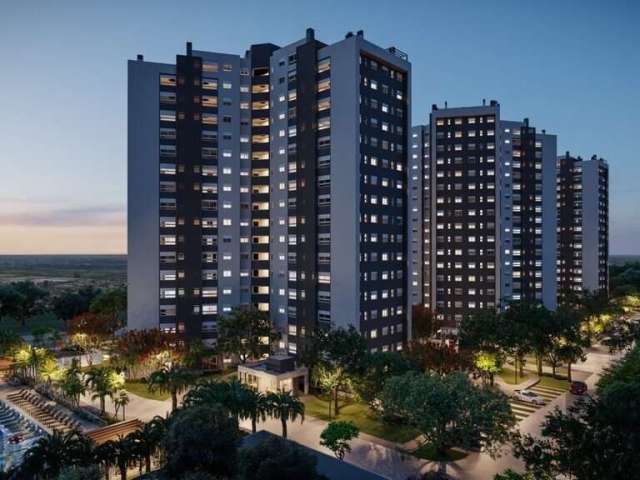 Apartamento 2 dormitórios , sendo 1 suíte, banheiro ,cozinha, sala de estar,  churrasqueira,   piso porcelanato e água quente. Área privativa de 56,29m2 com vaga de estacionamento coberta. &lt;BR&gt;C