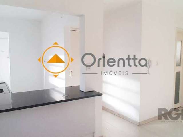 Imobiliária Orientta ALUGA APARTAMENTO/JK SEM MOBÍLIA, SEM ELEVADOR, COM 1 DORMITÓRIO E 1 VAGA DE GARAGEM . Possui 33m², distribuídos em quarto/sala, cozinha americana montada, banheiro social com ven