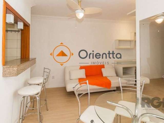 Imobiliária  Orientta ALUGA apartamento com 41m², com 1 dormitório, sacada, piso em Laminado, ótima posição solar e 1 vaga de garagem.&lt;BR&gt;Ótima opção para você que busca qualidade e conforto, po