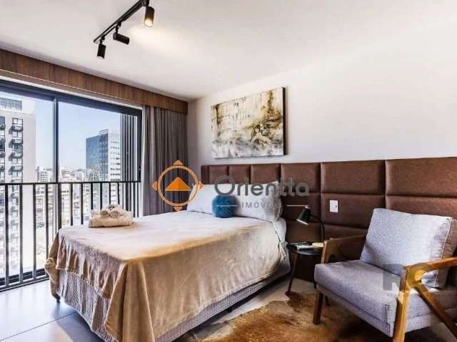 Imobiliária Orientta ALUGA Excelente Studio na Rua Vinte Quatro de Outubro no GO 24. Studio completo, mobiliado com movéis planejados.&lt;BR&gt;O empreendimento conta com infraestrutura completa, que 