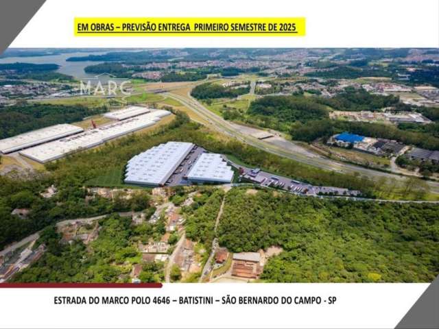 Barracão / Galpão / Depósito para alugar na Estrada Marco Polo, Batistini, São Bernardo do Campo, 2093 m2 por R$ 71.132