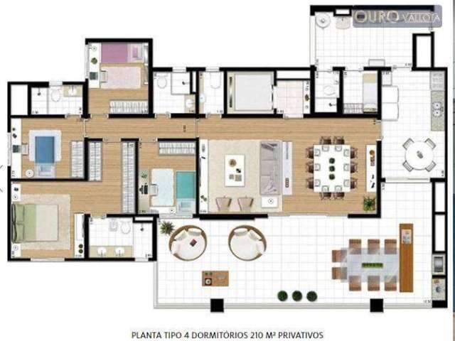 Apartamento com 4 dormitórios à venda, 210 m² por R$ 2.070.000,00 - Vila Prudente (Zona Leste) - São Paulo/SP