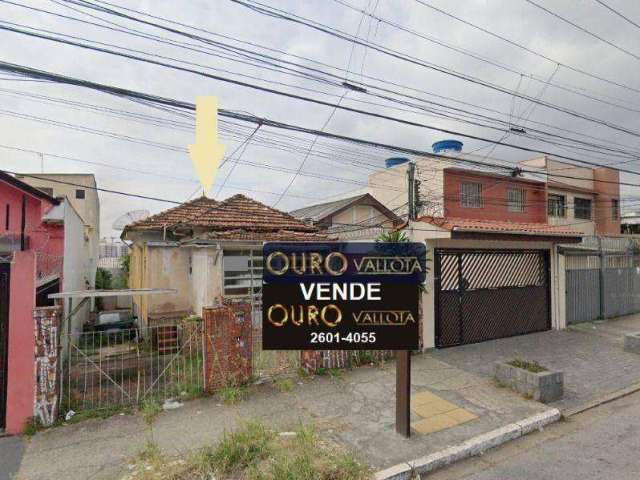 Terreno à venda, 316 m² por R$ 1.030.000,00 - Ipiranga - São Paulo/SP