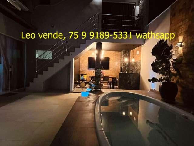 Casa no Sim, 3|4 c 2 suítes, piscina, goumert, mobiliada