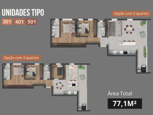 Apartamento com 3 quartos à venda na Rua Coronel Luiz Victorino Ordine, São Pedro, São José dos Pinhais, 89 m2 por R$ 761.118