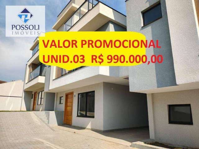 Sobrado com 3 dormitórios à venda, 201 m² por R$ 990.000,00 - Bom Retiro - Curitiba/PR