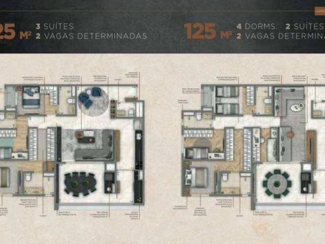 Living Unique Saúde , 125m², 4 DORMS + LAVABO - C/ 2 VAGA COBERTAS E CHURRASQUEIRA - LAZER COMPLETO