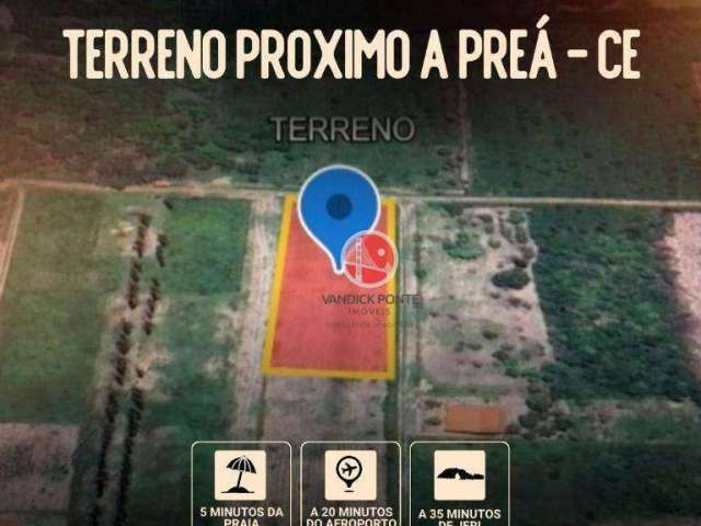 Terreno à venda, 3300 m² por R$ 200.000,00 - Praia do Prea - Cruz/CE