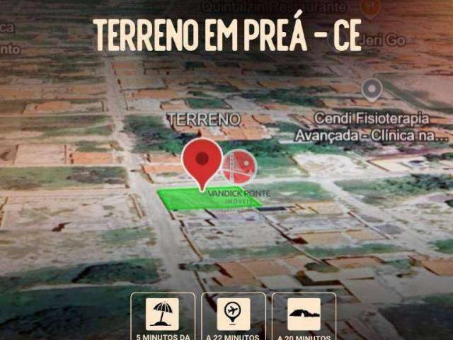 Terreno à venda, 419 m² por R$ 380.000,00 - Praia do Prea - Cruz/CE