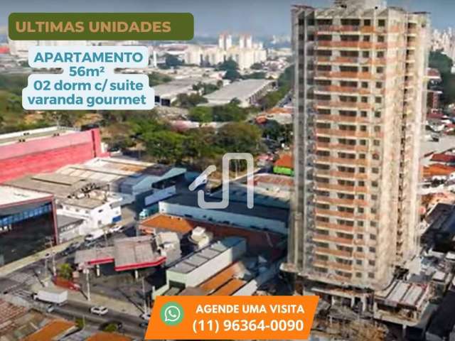 Ultimas unidades do Trot Vila Maria - 56m²- 02 dorm+suite+vaga e varanda gourmet com churrasqueira a carvão