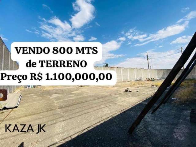 Terreno comercial/industrial a venda ou permuta com 800m² no Residencial Jundiaí