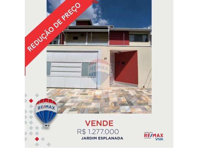 Sobrado para venda em Jardim Esplanada de 296.80m² com 4 Quartos, 4 Suites e 4 Garagens