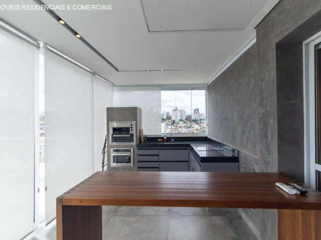 Cobertura para venda em Pinheiros de 121.00m² com 1 Quarto, 1 Suite e 2 Garagens