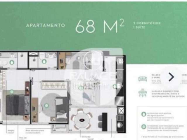 Apartamento para venda em Vila Independência de 68.00m² com 2 Quartos, 1 Suite e 2 Garagens