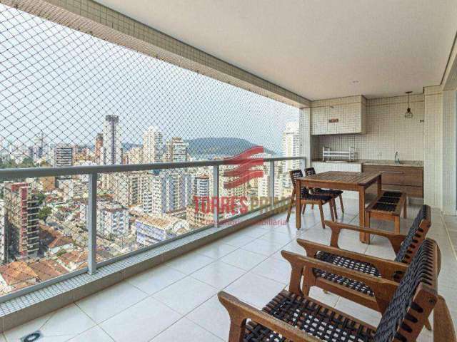 Apartamento para alugar em Embaré de 155.00m² com 3 Quartos, 3 Suites e 2 Garagens