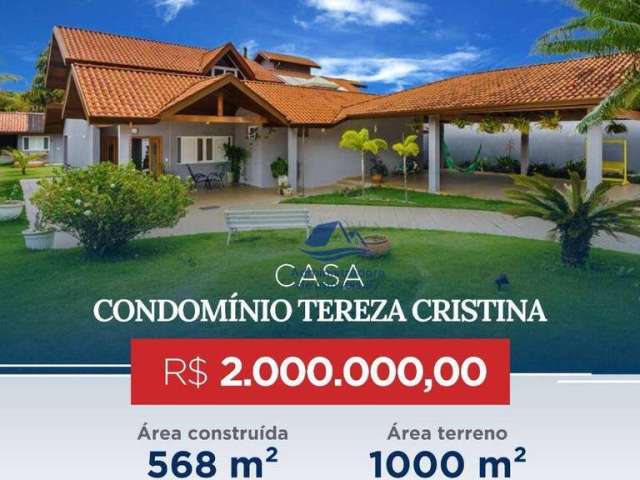 Casa de Condomínio para venda em Jardim Tereza Cristina de 568.00m² com 4 Quartos, 4 Suites e 4 Garagens