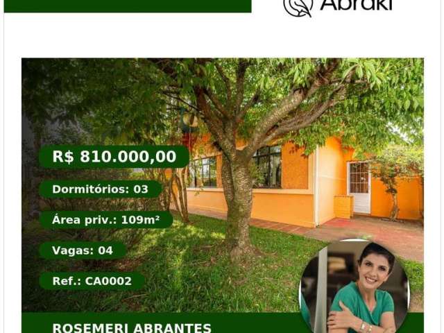 Casa para venda em Novo Mundo de 109.00m² com 3 Quartos e 4 Garagens