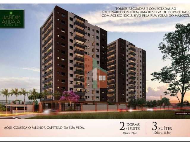 Apartamento para venda em Jardim Alvinópolis de 69.00m² com 2 Quartos, 1 Suite e 1 Garagem